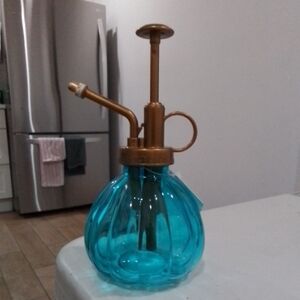 Stylish Turquoise and Gold Plant Mister